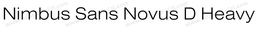 Nimbus Sans Novus D Heavy Conde Reg字体转换